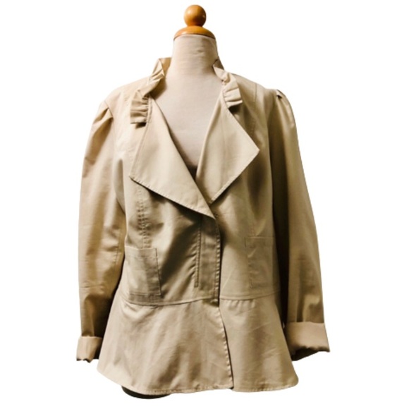 Erica Davies Jacket with Ruffles Size 14 - Picture 1 of 9